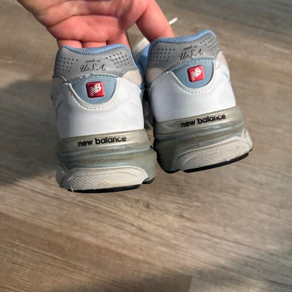 New balance 990 sneakers in blue and white 10 shoes - Picture 4 of 7